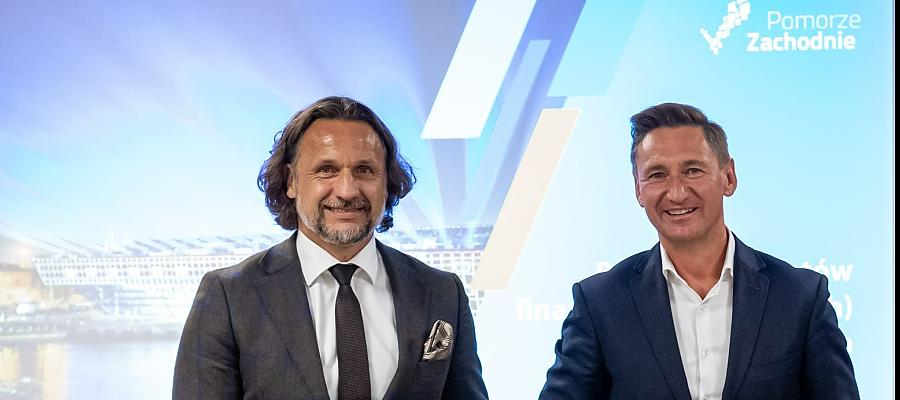 Od lewej: Arkadiusz Pawlak, Prezes Zarządu ZARR S.A. i marszałek województwa Olgierd Geblewicz